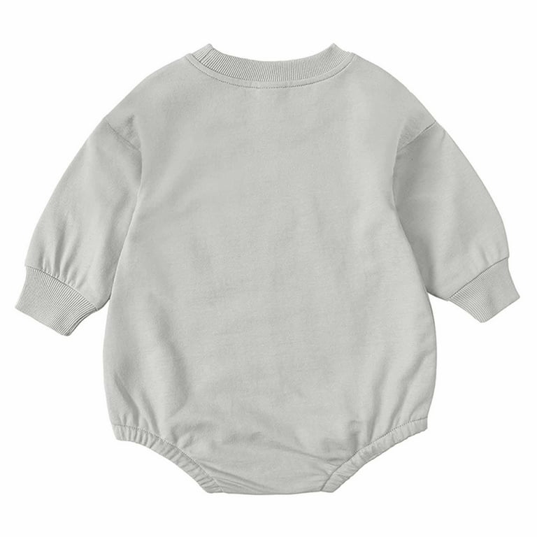 Baby Girl Boy Crewneck Sweatshirts Oversized Knit Sweater Shirts