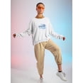 thumbnail image 2 of Blue Watercolor Namaste Sweatshirt Women -Image by Shutterstock, Female Small, 2 of 4