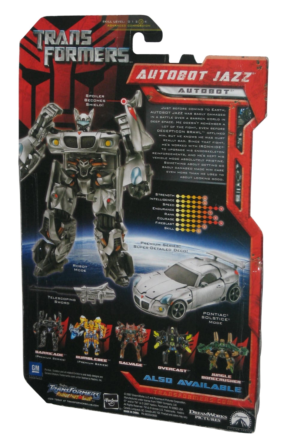 Transformers on sale 2007 jazz