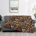 thumbnail image 2 of Yiaed Spring And Summer Flowers Print Blanket Throw Blanket Soft Cozy Flannel Blanket for Home Bed Sofa Couch Chair-40"x30", 2 of 6