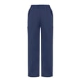 thumbnail image 2 of Garbnen Womens Scrub Pants Quick Drying Straight Leg Women's Cargo Pants Elastic Waist Work Nurse Uniform Pants with Multi Pocket Blue M, 2 of 3