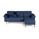 thumbnail image 2 of Sala Modular Reversible Makora Brunello Con Memory Foam, Color Azul Lino Respaldo Reclinable De 3 posiciones., 2 of 10