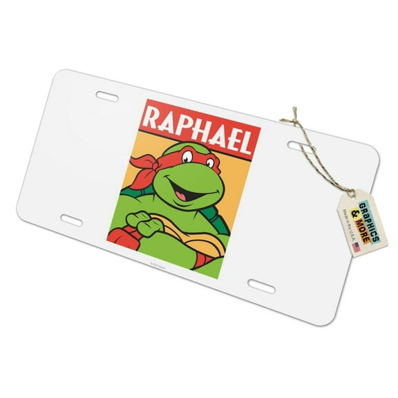 Teenage Mutant Ninja Turtles Raphael Novelty Metal Vanity Tag License Plate