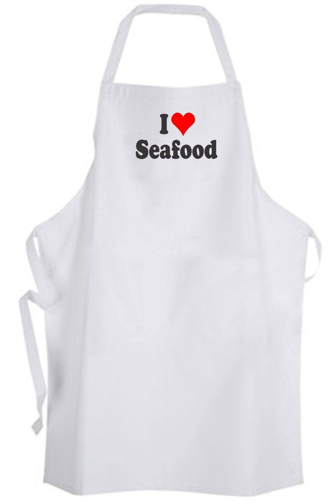 Aprons365 I Love Seafood Apron Fish Shellfish Lobster Crab Chef