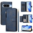 thumbnail image 1 of Étui à Rabat pour GOOGLE Pixel 8 Pro avec Poche Zippée, Portefeuille Magnétique à Rabat avec 7 Emplacements pour Cartes et Dragonne, 1 of 5