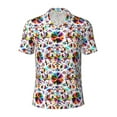 thumbnail image 2 of Daiia Mexican Bright Style Pattern Men’s Polo Shirts,Solid Deck Shirt,Classic Fit, Breathable Cotton Polo for Casual and Sport Wear-3X-Large, 2 of 7