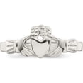 thumbnail image 5 of Sterling Silver Claddagh Ring (Size 6) Made In India qr960-6, 5 of 5