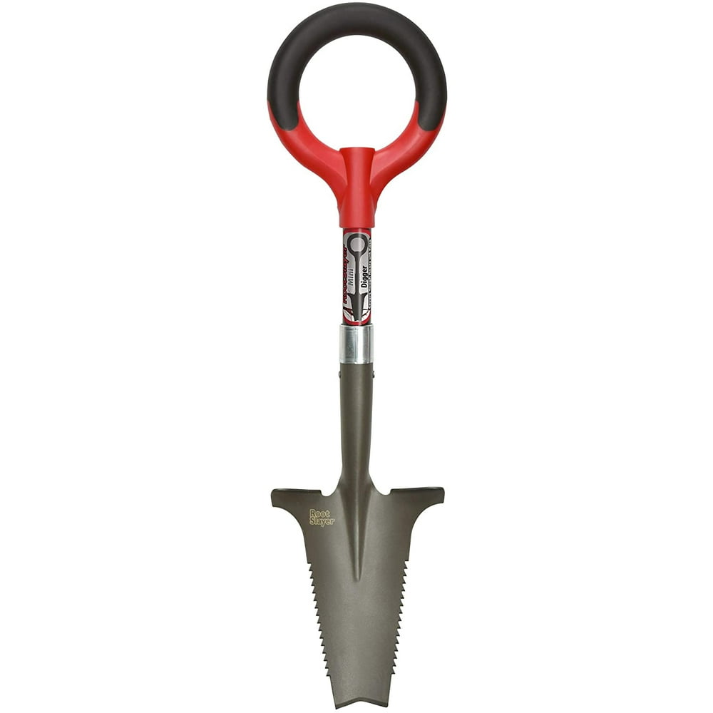 Radius Garden 22411 Root Slayer MiniDigger Shovel, Red