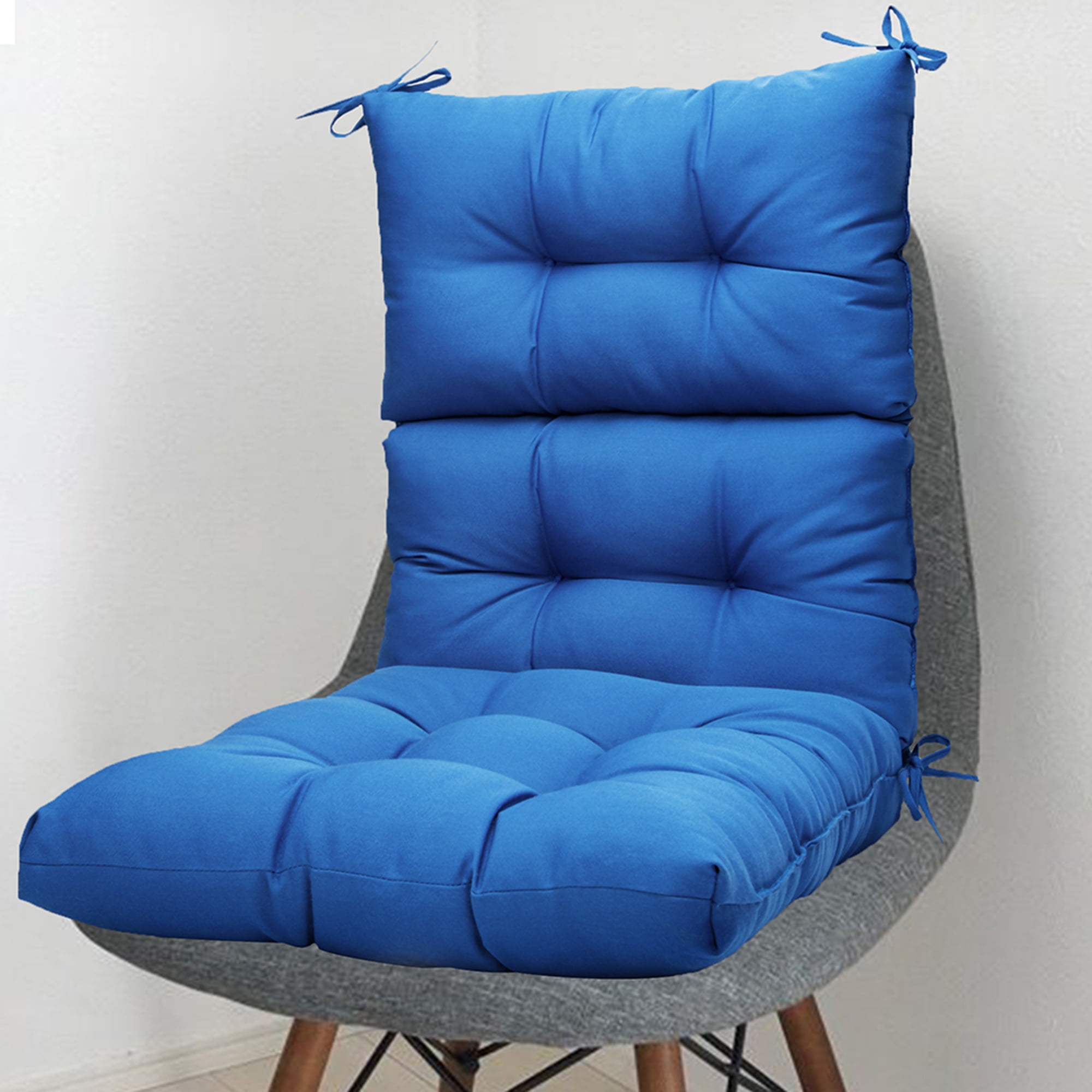 Bench Patio Garden Lounger Pads Thicken High Back Chair Pad with Ties