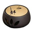 thumbnail image 1 of GUOOL Ceramic Teapot Warmer Coffee Warmer Base with Tealight Tray Warming Heating Base Copper Warmer Plate, 1 of 9