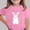Pink, variant on SERTG Girls Easter Bunny Print Short Sleeve T Shirt Soft Breathable Crew Neck Tee Casual Regular Fit Lightweight Comfortable Fashion Top Cute Easter Holiday T Shirt(Beige,10-11Years)