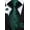 Green and Black, variant on Hi-Tie Men Pink Tie Rose Pink Necktie with Pocket Square Cufflinks Set for Wedding Party