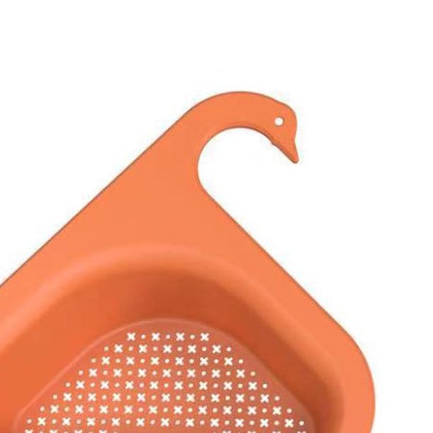 2 uds colador de fregadero de cocina cestas colgantes de drenaje de frutas y verduras (naranja) JShteea Libre de BPA