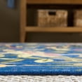 thumbnail image 5 of SAFAVIEH Martha Stewart Nicola Floral Machine Washable Area Rug, Navy/Gold, 8' x 10', 5 of 11