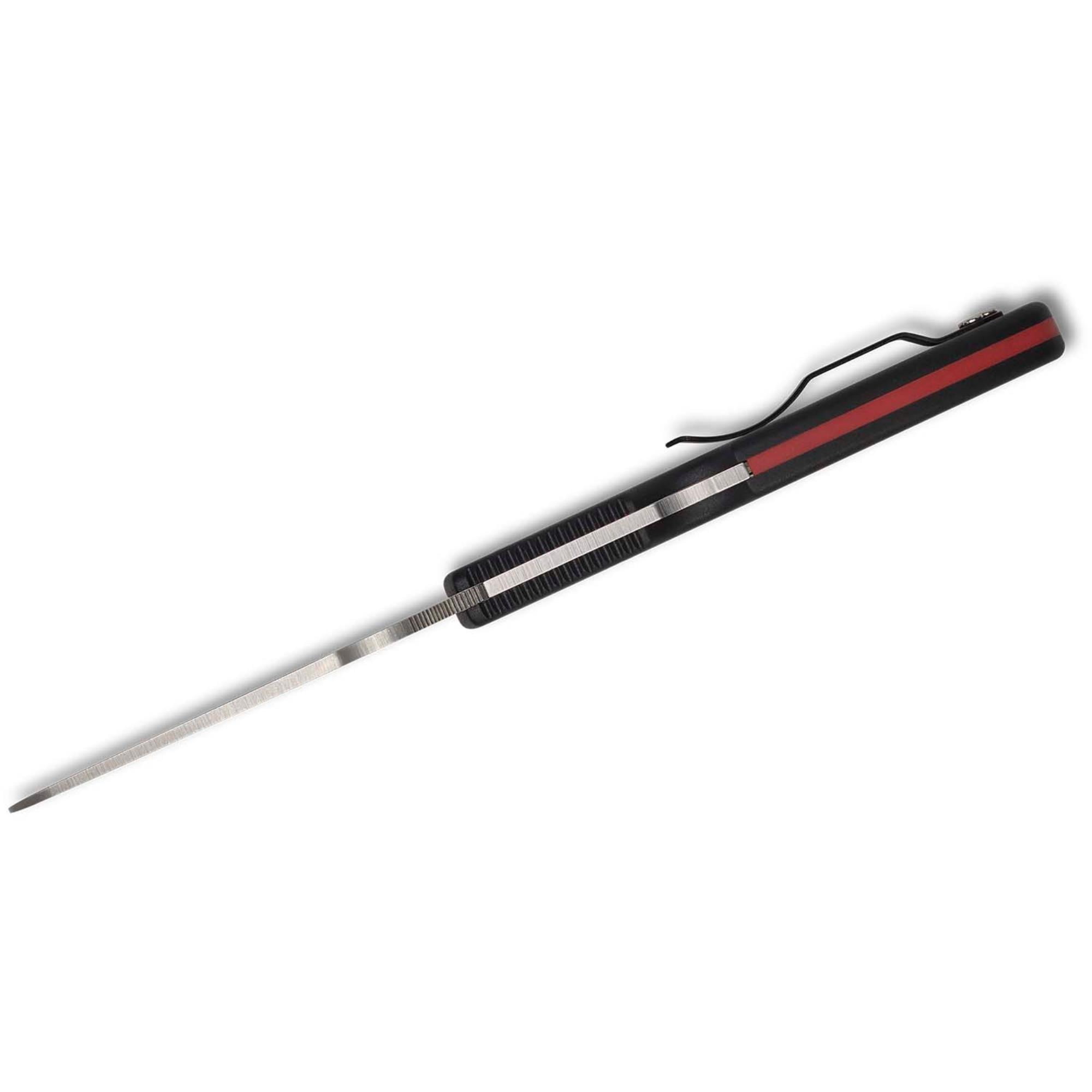 Spyderco Rescue 3 Lightweight Thin Red Line Folding Knife, 3.57in, VG-10 Serrate