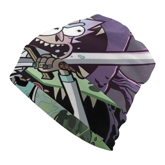 Rick And Morty Unisex Beanie Hats Cuffed Skull Cap Fall Winter Warm Hat Pullover Cap Leisure Cap for Women Men