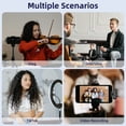 thumbnail image 5 of Wireless Microphone for iPhone Android, Dual Wireless Lavalier Microphones with Charging Case,   USB C Lapel Mic for iPhone 15/16 iPad Video Recording, 5 of 8