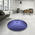 thumbnail image 3 of Ahgly Company Indoor Rectangle Patterned Light Slate Blue Area Rugs, 7' x 9', 3 of 6