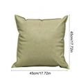 thumbnail image 3 of Oil Wax Leather Solid Color Pillow Cover, Throw Pillow Cover 17.72x17.72 Inch, All Season Decorative Pillow Case for Couch Sofa Porch Chair Indoor Outdoor Home Decor, 3 of 6