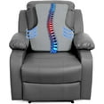 thumbnail image 3 of Ergonomic Lumbar Support Pillow for Recliner,Memory Foam Chair Back Support Cushion for Elderly,Extra Large Lumbar Support Pillow,Low Back Pain Relief Cushion,Grey, 3 of 7