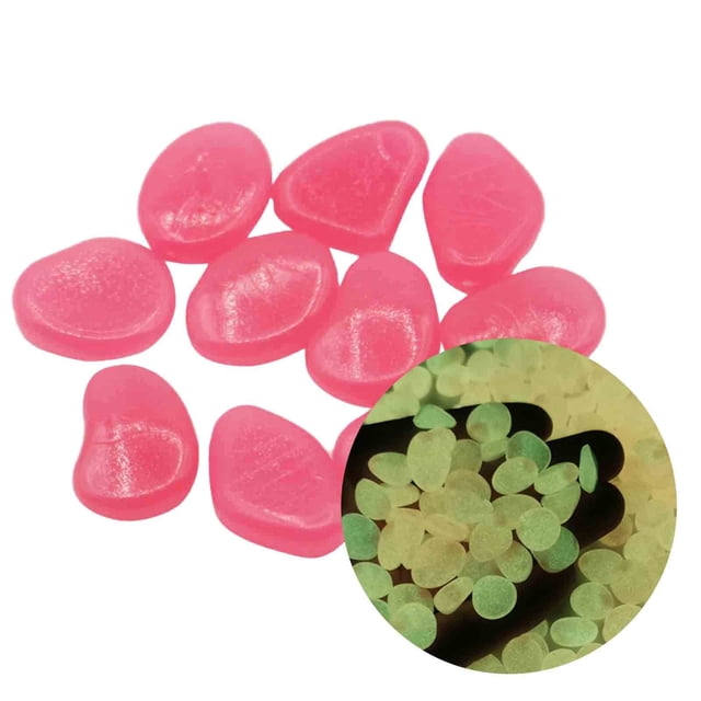 Home Decoration Luminous Aquariums The Pebbles In Decor For Garden Dark Glow 100PCS Stones Decor