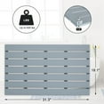 thumbnail image 5 of Bambloom Bamboo Shower Mat,Anti Slip Large Bathtub Mat,31x18in,Gray, 5 of 8