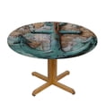 thumbnail image 3 of WYYP  Ocean Tablecloth, Coastal Nautical Table Cloth, Vintage Lighthouse Table Covers, Spring Summer Waterproof Tablecloth, Beach Themed Table Cover for Outdoor Dining Table Parties 46-50, 3 of 8