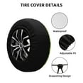 thumbnail image 3 of Kdxio Spare Tire Cover for RV Trailer, Waterproof Wheel Cover,Camper Spare Tire Cover Fit for Rv SUV Truck Travel Trailer 16 inch-Kiwi and Avocado, 3 of 8