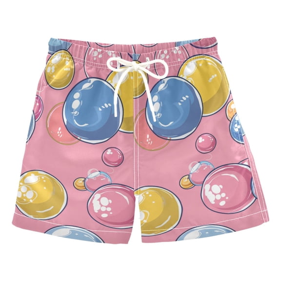 Colorful Bubble Gum Boys' Swim Trunks Board Shorts Beach Pants Bathing Bottoms 2T