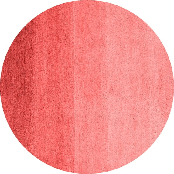 Ahgly Company Machine Washable Indoor Round Abstract Red Modern Area Rugs, 8' Round