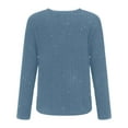 thumbnail image 4 of ZJXFGS Womens Long Sleeve Shirts Glitter Top Sweatshirt For Women Holiday Outfits For Women Long Sleeve Tops Sequin Sweaters For Women Business Casual Tops For Women Light blue L, 4 of 9