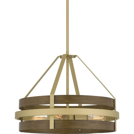 

Quoizel Gdn2820gs 4 Light 20 Wide Wood Multi Light Pendant - Gold
