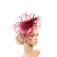 thumbnail image 1 of Chapeau de Cocktail pour Femmes Sinamay Fascinator Mariage Église Kentucky Derby Robe, 1 of 7