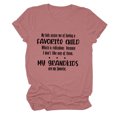 thumbnail image 1 of Camiseta con el alfabeto para mujer con cita peculiar, cuello redondo, mangas cortas, letras en oro rosa sobre negro, talla S Camiseta favorita para niños, 1 of 4