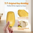 thumbnail image 6 of Leather Key Fob Cover Compatible with Ferrari 488 F8 812 LaFerrari GTC4Lusso Portofino Brightly Colored Car Key Case with Diamond Key Strap,Yellow, 6 of 8