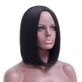 thumbnail image 1 of Pelucas de Cabello Humano Corto para Mujer, Peluca soleta Gruesa Resistente al Calor, Peluca Bob de Alta Temperatura de 13,77 Pulgadas, Maquillaje, Rendimiento de Cosplay, 1 of 8
