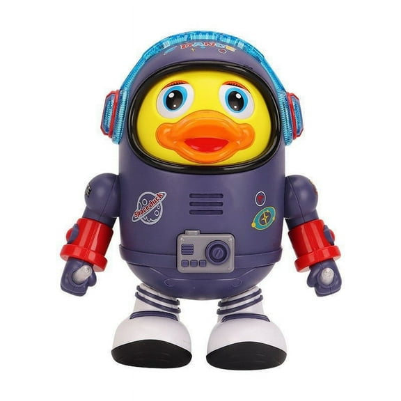 Baby Duck Toy Musical Interactive Duck Toy with Lights and Sounds, Cute Dancing Space Duck Toy Playset for 2-3Years
