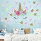 thumbnail image 4 of Unicorn Wall Stickers Decals, Unicorn Wall Decor with Heart Flower, 4 of 5