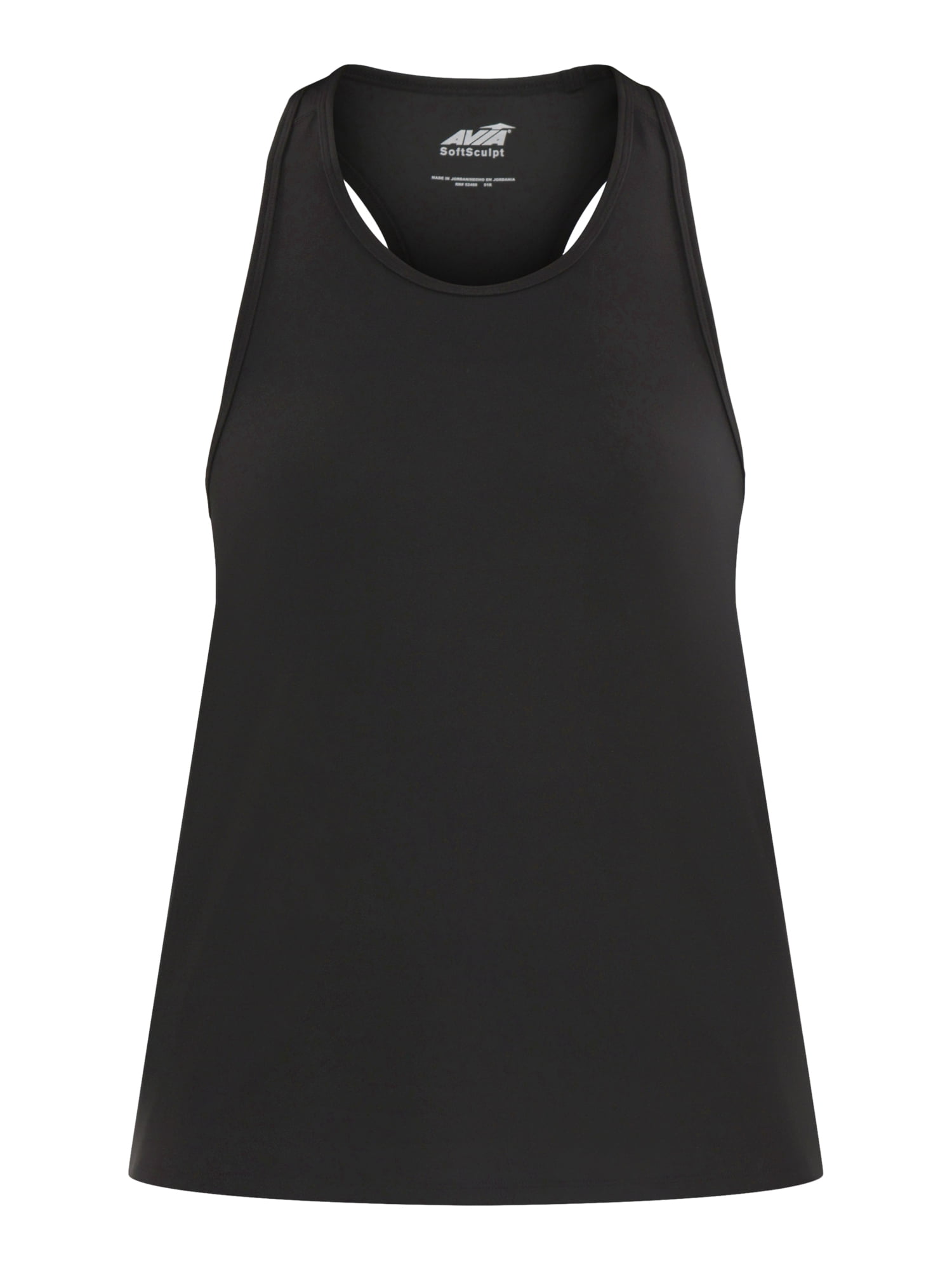 Avia Women's SoftSculpt Relaxed Racerback Tank Top with UPF 50, Sizes XS-XXXL