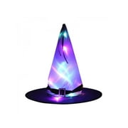 Halloween LED Light Up Witch Hat Glowing Witches Caps Props Hanging Decoration