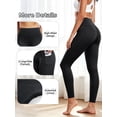 thumbnail image 4 of NELEUS Womens Compression Yoga Leggings for Workout High Waist Tummy Control with 2 Pockets,Black,US Size M, 4 of 9