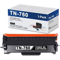 1 Pack TN760 High Yield Black Toner Cartridge Compatible for Brother HL-L2370DW Printer