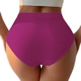 thumbnail image 2 of HNMKIU Seamless Panties for Women Mid High Waist Solid Color Breathable Comfortable Briefs for Everyday Wear Womens Underwear 删掉,XL, 2 of 5