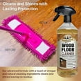 thumbnail image 4 of Parker & Bailey WOOD FLOOR CLEANER – Use on Hardwood, Laminated or Faux Finshed Floors. Shine Restorer Protector, Surface Cleaner House Cleaning Supplies Home Improvement, Natural Look, Cuts Grease, 4 of 5