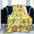thumbnail image 5 of Animal Crossing Blanket Fuzzy Plush Bed Blanket Cozy Fluffy Air Condition Quilt For Adults Kids, 5 of 6