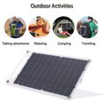 thumbnail image 3 of Cargador solar portátil con 10 vatios de potencia - Carga ecológica con energía solar sobre la marcha - Ultraligero y resistente al agua - Puerto USB, 3 of 5