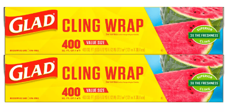 Glad ClingWrap Plastic Food Wrap (400 sq. ft., 2 pk.)
