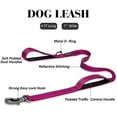 thumbnail image 2 of FrostHike 4/5/6 FT Reflective Dog Leash with Comfortable Dual Padded Handles for Control Safety Training. Walking Lead for Small Medium Large Dog, 2 of 5