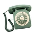 thumbnail image 2 of Teléfono fijo Baoblaze con pulsador estilo retro clásico verde, 2 of 8