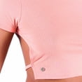 thumbnail image 2 of Playera Oggi Mujer Corte Crop Top Canalé Naranja OGGI JEANS 2212406 MELON, 2 of 6